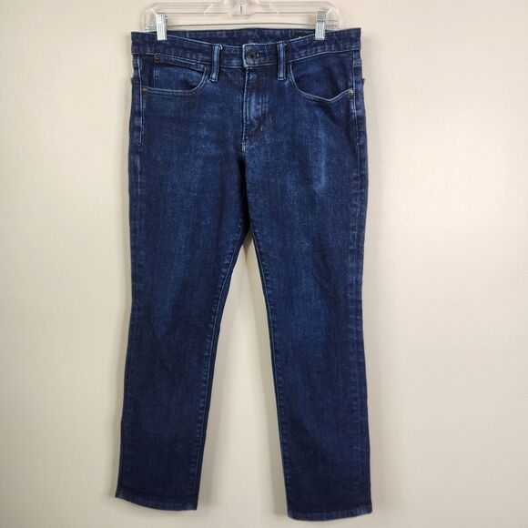 Bonobos Mens Tailored Fit 5 Pocket Dark Wash Blue Jeans 32/30 - Picture 2 of 9